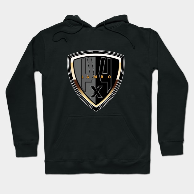 Lambo 4x4 Shield Hoodie by Spikeani